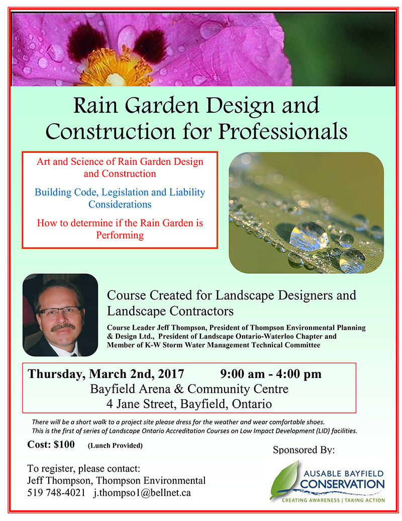 Rain Garden Design and Construction for Professionals